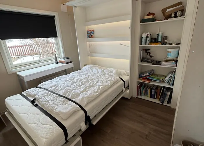 House In The Lights And Aurora